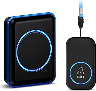 FullHouse Caregiver Pager Wireless Emergency Call Button for Elderly | 1000+ Feet Range, Senior Alert Button to Call Family, Monitoring Calling System for Patient/Disabled at Home, IP55 Waterproof