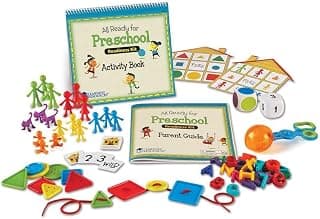 Learning Resources All Ready For Preschool Readiness Kit | 60 Activities Set, Ages 3+, Kindergartner Preparation Kit, Preschool Homeschool Curriculum