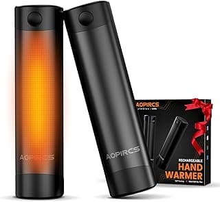 Rechargeable Hand Warmers - 2 Pack Electric Pocket Warmer, 360° Heating, 2X 5000mAh 18Hrs Long Last, 3 Settings - Camping Essentials, Hunting Gear, Christmas Stocking Stuffers, Gifts for Men, Women