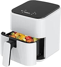 NEWBULIG Air Fryer, Compact Digital 3 Qt Airfryer with Nonstick Plate & Dishwasher Safe Basket, Quick Easy Meals, Features Auto Shutoff and Simple Touchscreen, Ideal for Small Spaces