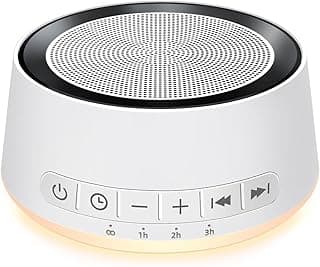 Sound Machine Night Light White Noise Machine with 30 Soothing Sounds 12 Colors Night Light Sleep Machine for Baby Kids Adults Brown Pink Nosie Machine with 32 Volume Levels for Office Home Travel