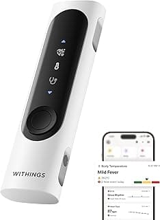WITHINGS BeamO - Contactless Smart Digital Thermometer, MultiScan Device, ECG Monitor, Digital Stethoscope, Children & Adults, Multi-User, Family Care