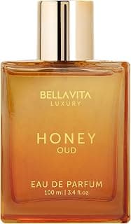 Bellavita Luxury Honey Oud Eau de Parfum | 100 ml (3.4 fl.oz.) | Perfume for Men and Women | Sweet Honey, Bergamot, Oud, and Amber Notes | Women's Day Special