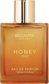 Bellavita Luxury Honey Oud Eau de Parfum | 100 ml (3.4 fl.oz.) | Perfume for Men and Women | Sweet Honey, Bergamot, Oud, and Amber Notes | Women's Day Special