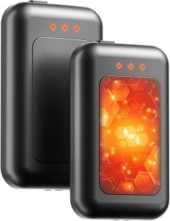 Hand Warmers, Hand Warmers Rechargeable, Reusable Portable Electric Hand Warmer, Fast Intelligent Heating in 1 Second, Gifts for Christmas, Outdoor, Golf, Hunting, Camping Accessories