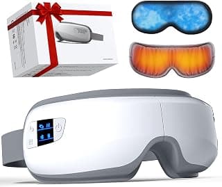 Eye Massager with Heat and Cooling, Heated Eye Mask Reduces Migraines, Dry Eyes, Headache Relief Eye Care Devices, Birthday Gifts for Women Men Mom Dad