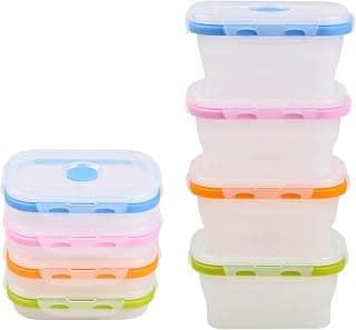 Space-Saving, Airtight Lids, Meal Prep, Lunch, Snack, Travel, Microwave, Freezer, Dishwasher Safe