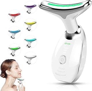 Amazon Deal Alert: Facial Beauty Device, Face Massager Tool for Skin Care, Based on Triple Action LED, Thermal, and Vibration Technologies, Red and Blue LED Light, 7 Color Led Face and Neck Massager for Home Use
