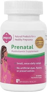 Hidden Gem Find: Fairhaven Health Peapod Prenatal Multivitamin - 1 Per Day, Light Vanilla Flavor - Pregnancy Must Haves for Women and Baby Health - Includes Iron, Vitamin C, and Folic Acid - 2 Month Supply