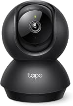 Tapo 1080p Pan/Tilt Security Camera for Baby Monitor, Pet Camera, C201 | Motion Detection, 2-Way Audio, Night Vision, Cloud & SD Card Storage, Works with Alexa & Google Home, Black