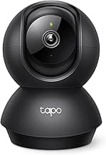 Tapo 1080p Pan/Tilt Security Camera for Baby Monitor, Pet Camera, C201 | Motion Detection, 2-Way Audio, Night Vision, Cloud & SD Card Storage, Works with Alexa & Google Home, Black