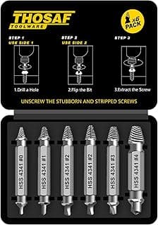 Damaged Screw Extractor Set,Christmas Stocking Stuffers for Adults Men Him | Gifts for Men,Mens Gifts for Dad,Husband,Stripped Screws Bolt Drill Bit Tools for Easy Removal of Rusty Broken Screw