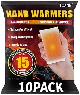 Hand Warmers Disposable - Up to 15 Hours of Heat - 10/50/100/200 Pack Super Long Lasting Air Activated Warmers, All Natural, Portable for Body, Hands & Toes - Odorless Hot Warmer Heater for Outdoor