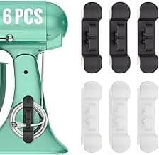 Daisyhome 6PCS Cord Organizer for Appliances, Upgraded Appliance Cord Wrap | Cord Holder Stick on Pressure Cooker, Coffee Maker, Air Fryer and Blender