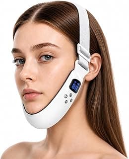 Electric Double Chin Reducer & V-Face Machine with 6 Modes and 12 Gear Adjustable Intensities - for Jawline Improve and Face Slimmer, Helps Obtain V-Line