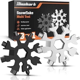 White Elephant Gifts for Men Dad Him Husband, Christmas Stocking Stuffers Snowflake Screwdriver Tool, Cool Gadgets Tools