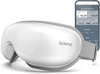 RENPHO Eyeris Smart Eye Massager with App Control, Eye Mask with Heat | Wireless Music for Dry Eyes and Head Tension, App-Controlled Eye Massager, Gift for Women and Men, FSA Eligible HSA