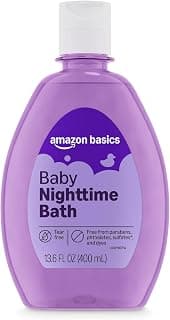 Amazon Basics Night-Time Baby Bath, Lightly Scented, 13.6 Fl Oz (Pack of 1), Packaging May Vary