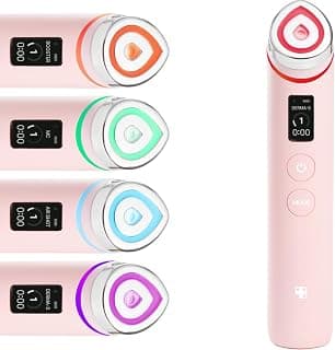 medicube Booster Pro - 6 in 1 Real Glass Glow Beauty Massager, Pink | 6-in-1 Real Glass Glow Beauty Massager - for Clear, Radiant, Firmer-Looking Skin, Korean Skin Care, Pink