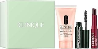 Icons Gift Set | Almost Lipstick in Black Honey | Moisture Surge 100H Moisturizer, 1 Fl Oz | High Impact Mascara | Hydrating + Glow | Includes 3 Travel Size Pieces
