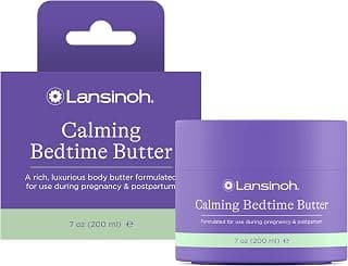 Calming Magnesium Lotion with Shea & Cocoa Butter, Moisturizing Pregnancy Skin Care for Bedtime Relaxation & Soothing Massage
