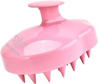 URTHEONE Soft Silicone Hair Scalp Massager Shampoo Brush for Wet Dry Oily Curly Straight Thick Thin Rough Long Short Natural Men Women Kids Pets Hair Care Tools(Pink