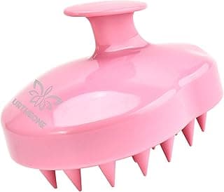 Soft Silicone Hair Scalp Massager Shampoo Brush for Wet Dry Oily Curly Straight Thick Thin Rough Long Short Natural Men Women Kids Pets Hair Care Tools(Pink