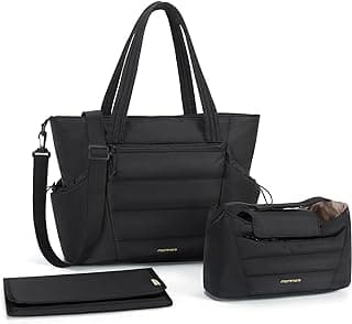 3 PCS, Large Capacity Maternity Bag with Changing Pad, Hospital Bag for Labor and Delivery, Mom & Dad, Newborn Essentials