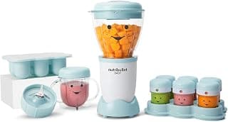 NutriBullet NBY-50100 Baby Complete Food-Making System, 32-Oz, White, Blue, Clear