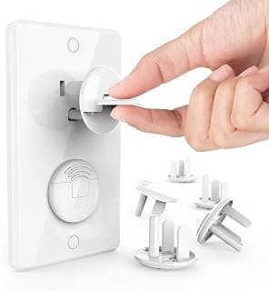 Outlet Covers Baby Proofing with Hidden Handle (32 Pack) Child Proof Outlet Plug Covers 3-Prong Baby Proofing Electrical Outlet Cover Safety Power Outlet Protector Child Socket Cap