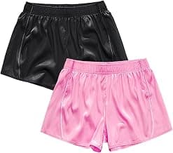 Satin Boxers for Men Silk Boxers 3 Inch Sleep Pajama Lounge Shorts
