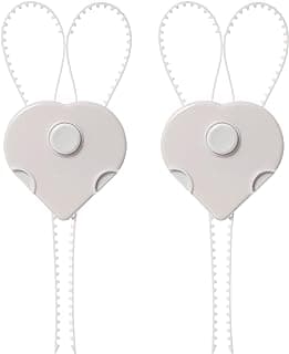 Dreambaby Flexi Lock - Cabinet & Drawer Handle Locks - Cabinet Safety Straps - with Multi-Touch Release System - White - 2 Count (Pack of 1) - Model L185 | Child Proof Cabinet Locks - Multi-touch Release - Flexible Cabinet Safety Straps - Child Safety Cabinet Locks