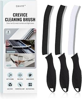 Small Brushes for Cleaning, Hard Bristle Tile Grout Brush Gap Cleaning Tool for Household Use, Bathroom, Kitchen (3pcs)