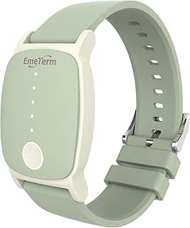 EmeTerm Explore Classic FDA-Cleared Anti-Nausea Wristband IP67 Waterproof Morning Motion Sickness Relief Band Rechargeable Classic Strap Design Drug Free Non-drowsy Without Side Effects Mint Green