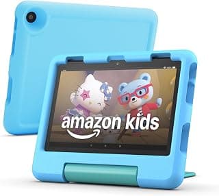 Amazon Fire HD 8 Kids tablet, ages 3-7 | 4GB memory, includes ad-free and exclusive content, parental controls and 13-hr battery, 64GB, Blue