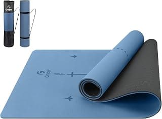 Eco Friendly TPE Workout Mats for Women & Men, Home Workout with Strap Bag