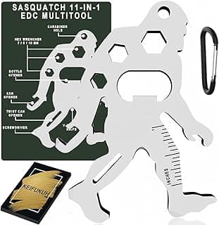 Funny Men Gift Ideas Sasquatch - Unique Back To School Gifts for Students Teachers, Cool Stocking Stuffers White Elephant Gifts for Him, Novelty EDC Pocket Multitools Birthday Fathers Day Dad Gifts