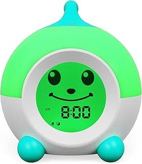 iHoo Ok to Wake Kids Alarm Clock, Toddler Sleep Training Clock with Touch Night Light, Nap Timer Gift for 2-9 Years Girls Boys