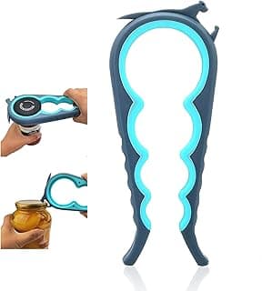 Otstar Jar Opener & Bottle Opener for Seniors with Arthritis, Weak Hands | Adjustable Lid Opener Effortlessly Opens Jars, Bottles & Pop-Top Cans, Great for Senior Parents, Grandparents, or Loved Ones