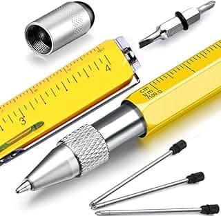 Dad Gifts for Fathers Day, Hongred 6 in 1 Multitool Pen, Stocking Stuffers for Mens Gifts for Him Husband, Father's Day for dad, Birthday for Men, Tools Cool Gadgets,Office Gift