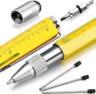 Dad Gifts for Fathers Day, Hongred 6 in 1 Multitool Pen, Stocking Stuffers for Mens Gifts for Him Husband, Father's Day for dad, Birthday for Men, Tools Cool Gadgets,Office Gift