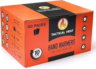 Hot Hand Warmers - All Natural, Air Activated Instant Heat - Disposable & 100% Recyclable/Compostable - Long Lasting, Easy & Safe for Skiing, Snowboarding, Camping & More - 40 Pairs
