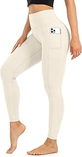 High Waist Leggings for Women - Opaque, Soft Tummy Control Athletic Pants for Yoga, Running, Workout and Gym