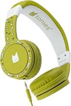 Tonies Foldable Wired Headphones for Kids - Comfortably Designed to fit On-Ear - Works with Toniebox 1 and All 3.5mm Devices - Green