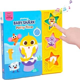 Pinkfong Baby Shark Potty Time Sound Book - Interactive Potty Training Book - Toddler 1-3