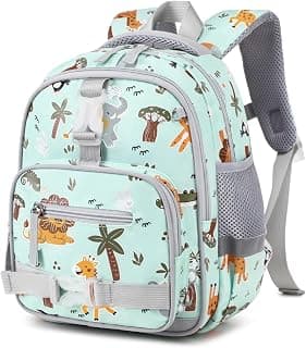 Toddler Backpack for Boys 2-4 - 12inch Luminous Mini Lightweight Boys Backpack for School Travel Daycare - Cute Small Kids Backpack for Toddler Kindergarten Boy Girls (12", Forest)