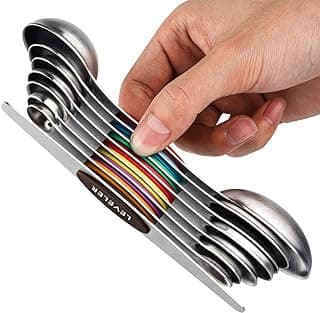 Stackable Teaspoons Tablespoons for Measuring Dry and Liquid Ingredients