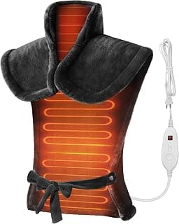 Snailax Heating Pad for Neck & Shoulders and Back, FSA Eligible, 24 x 33 | 6 Heat Settings, 100°F-150°F, 120-Min Auto-Off, Hands-Free Weighted Design, Adjustable Waistband, Machine Washable