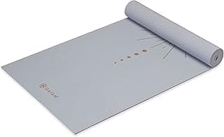 Gaiam Premium Yoga Mat, 6mm Thick Print Mat | Premium 6mm thick cushioning for joint support. Non-slip print design for yoga, Pilates & floor workouts.