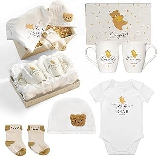 Gender Reveal Gifts Ideas 2026, New Parents Gift for Couples with Mom and Dad Coffee Mugs for First Time Moms, Parents to Be